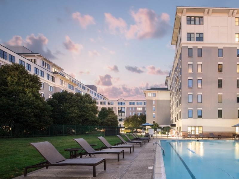 Pool Courtyard at Cambridge Park - Cambridge, MA